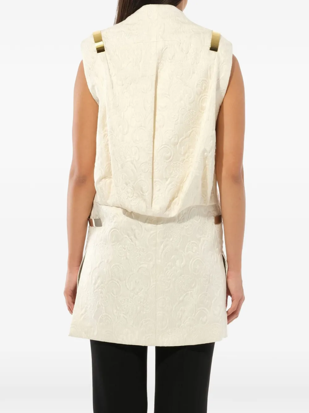 Givenchy Gilet met paisley jacquard Beige