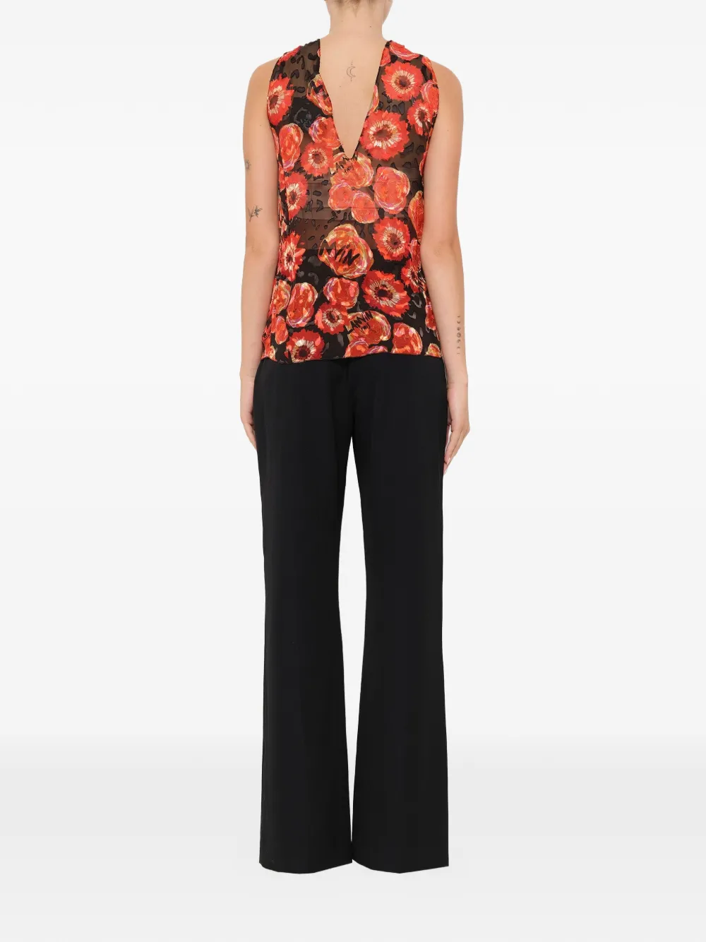 Lanvin Blouse met bloemenprint Rood
