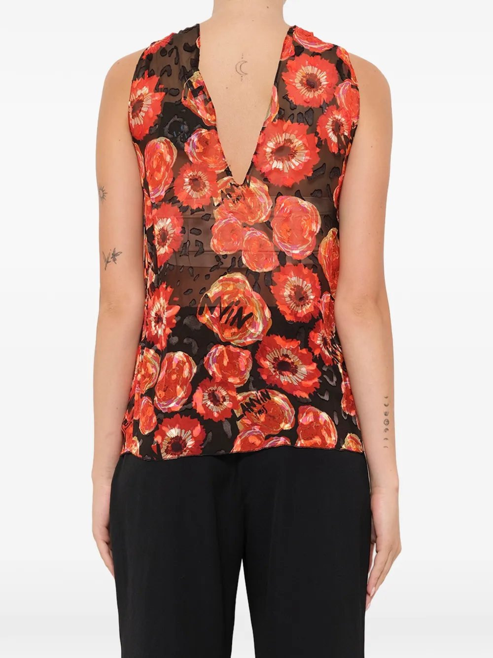 Lanvin Blouse met bloemenprint Rood
