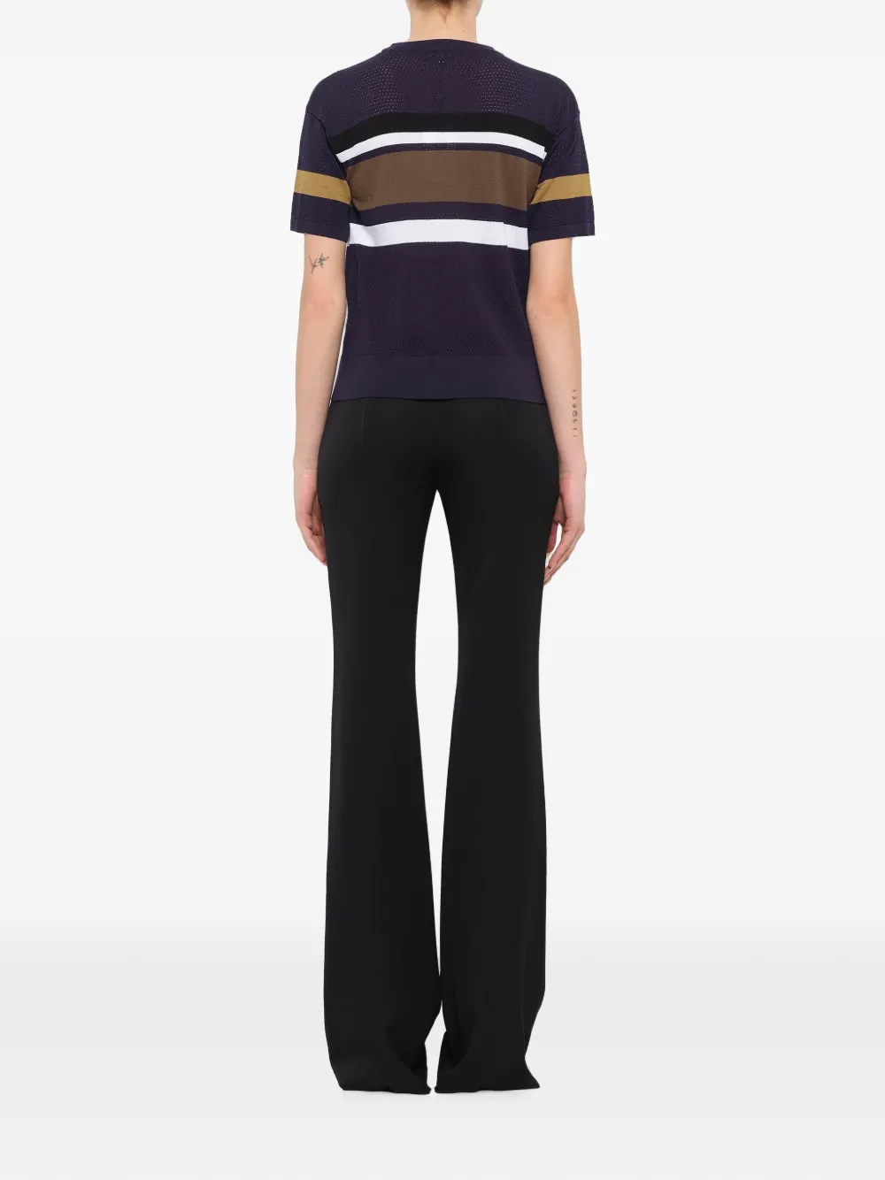 Kenzo Gestreepte trui met geborduurd logo Blauw