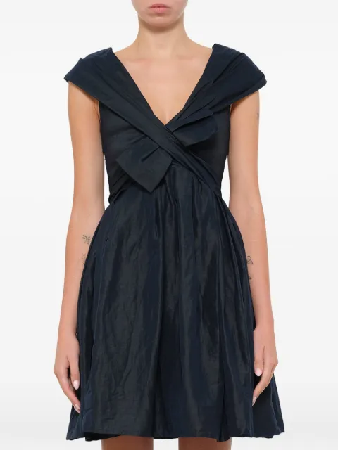 Lanvin bow-detail pleated dress