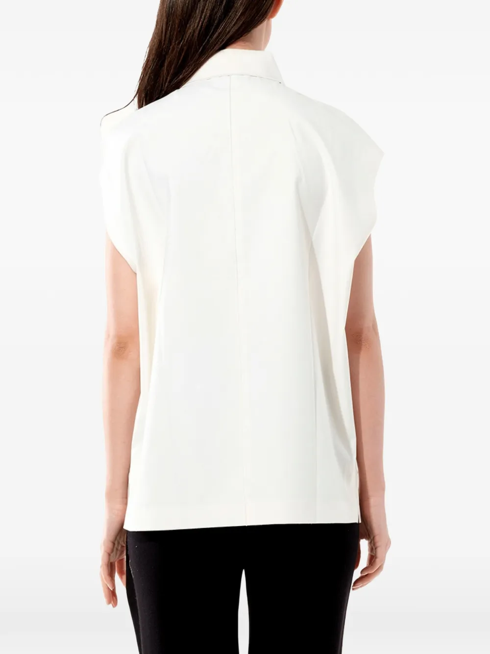 Balenciaga Mouwloze top Wit