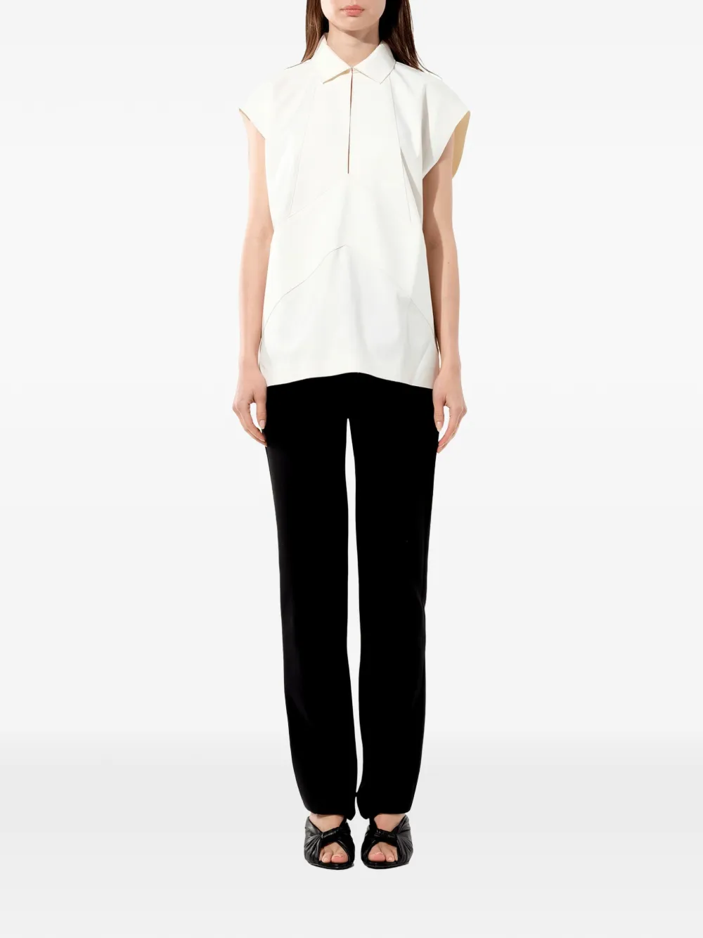 Balenciaga Mouwloze top Wit