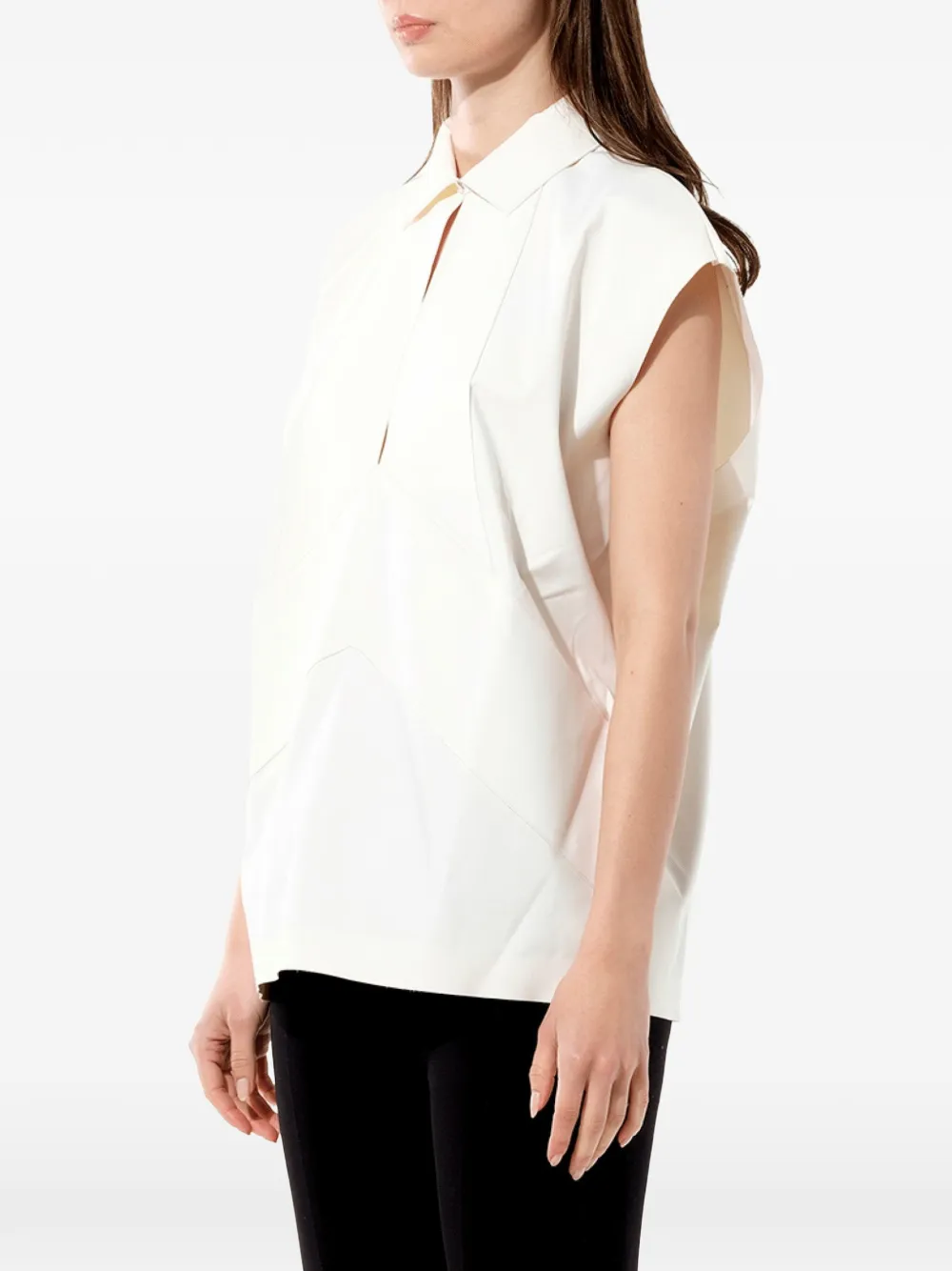 Balenciaga Mouwloze top Wit