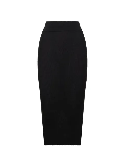 Rick Owens — Motivo ribbed-knit skirt