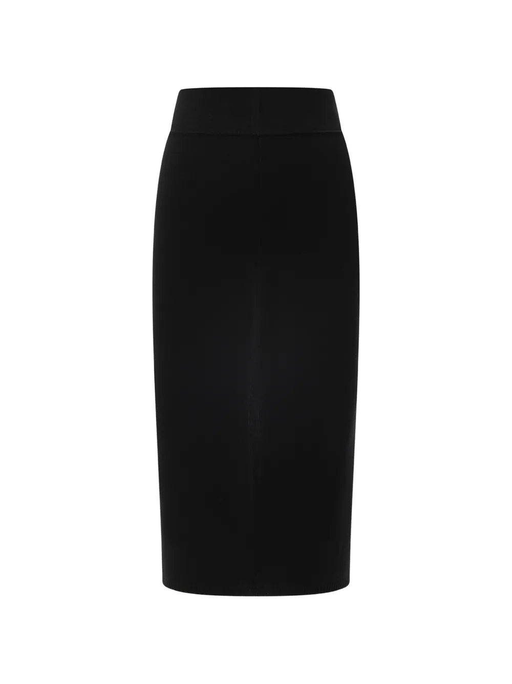 Rick Owens Ribgebreide rok met elastische tailleband Zwart