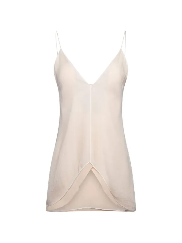 Chloé V-neck Camisole Top in Neutrals