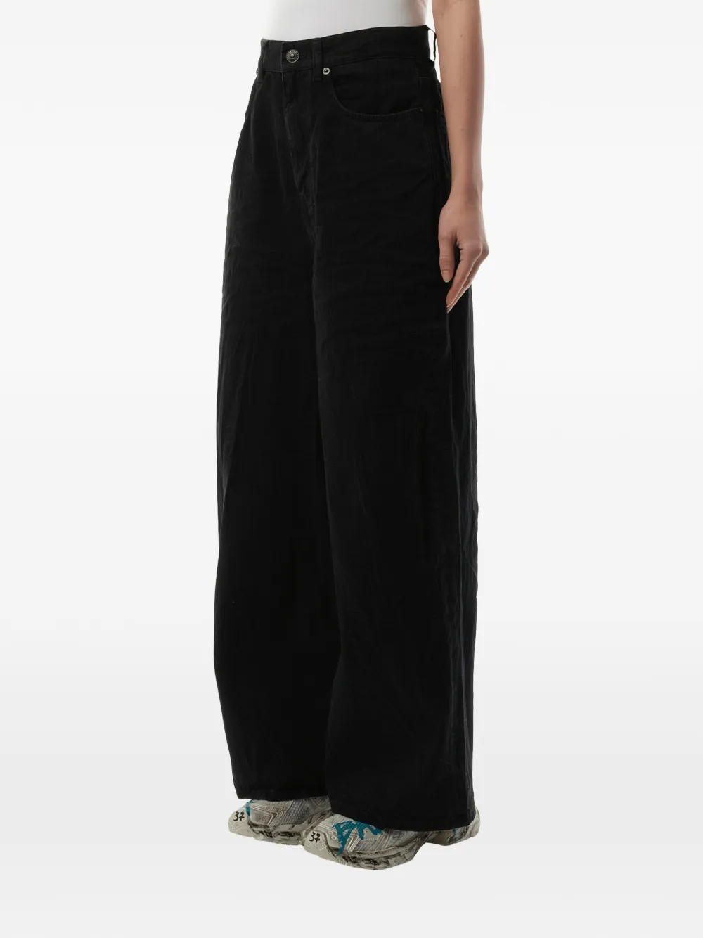  Balenciaga Vaqueros Anchos - Negro 