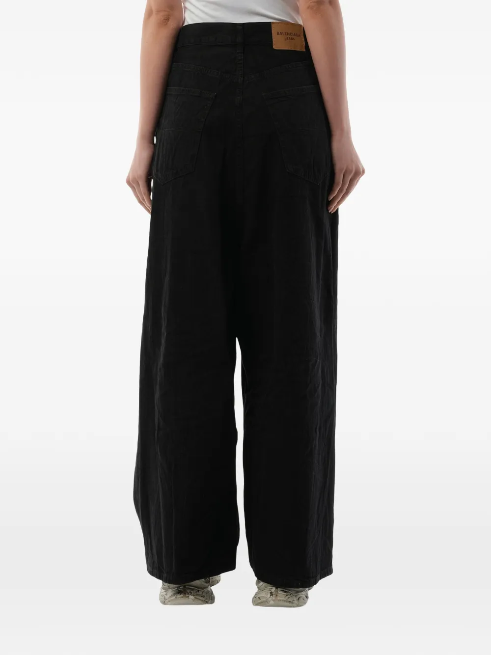 Balenciaga Jeans met wijde pijpen Zwart