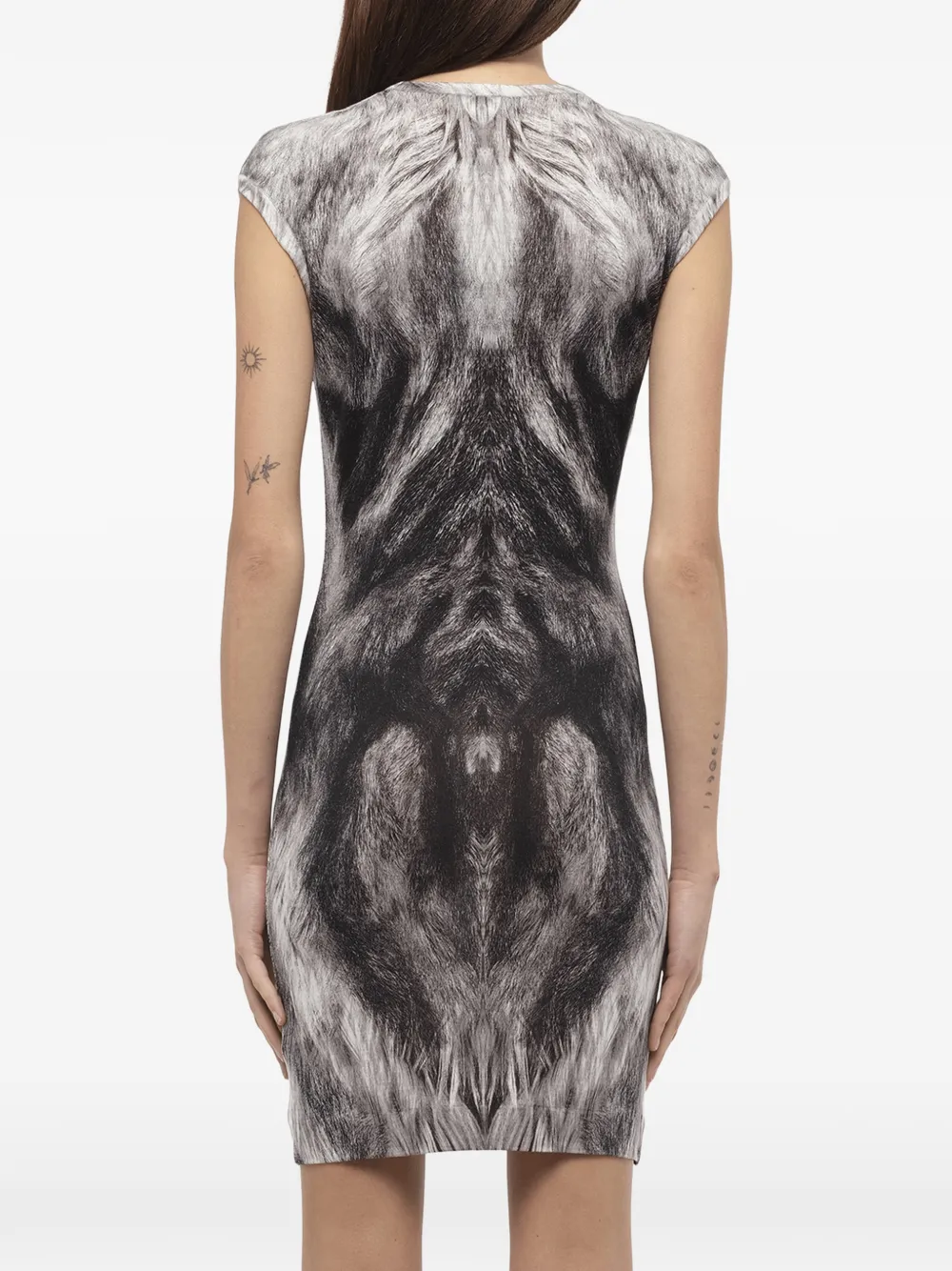 Alexander McQueen Jurk met kapmouwen Zwart