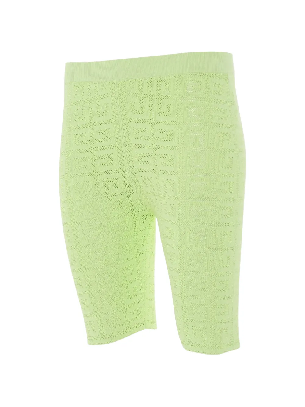Givenchy Geribbelde shorts met 4G-patroon Groen