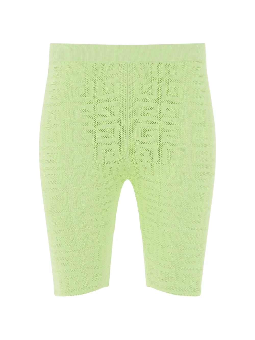 Givenchy 4G-pattern ribbed shorts - Verde