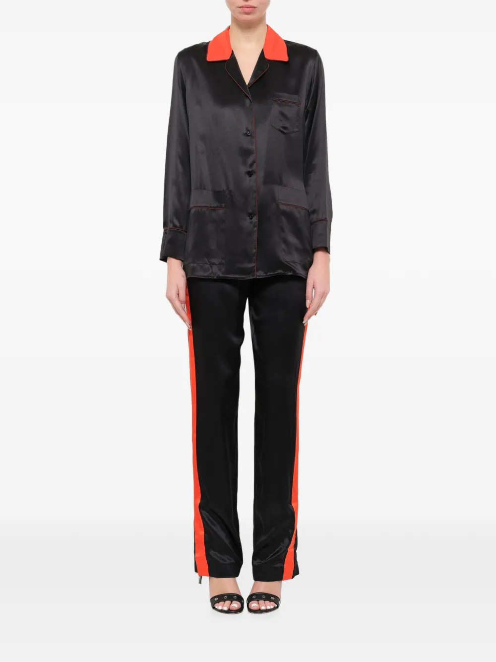 Givenchy Overhemd met lange mouwen en afwerking Zwart