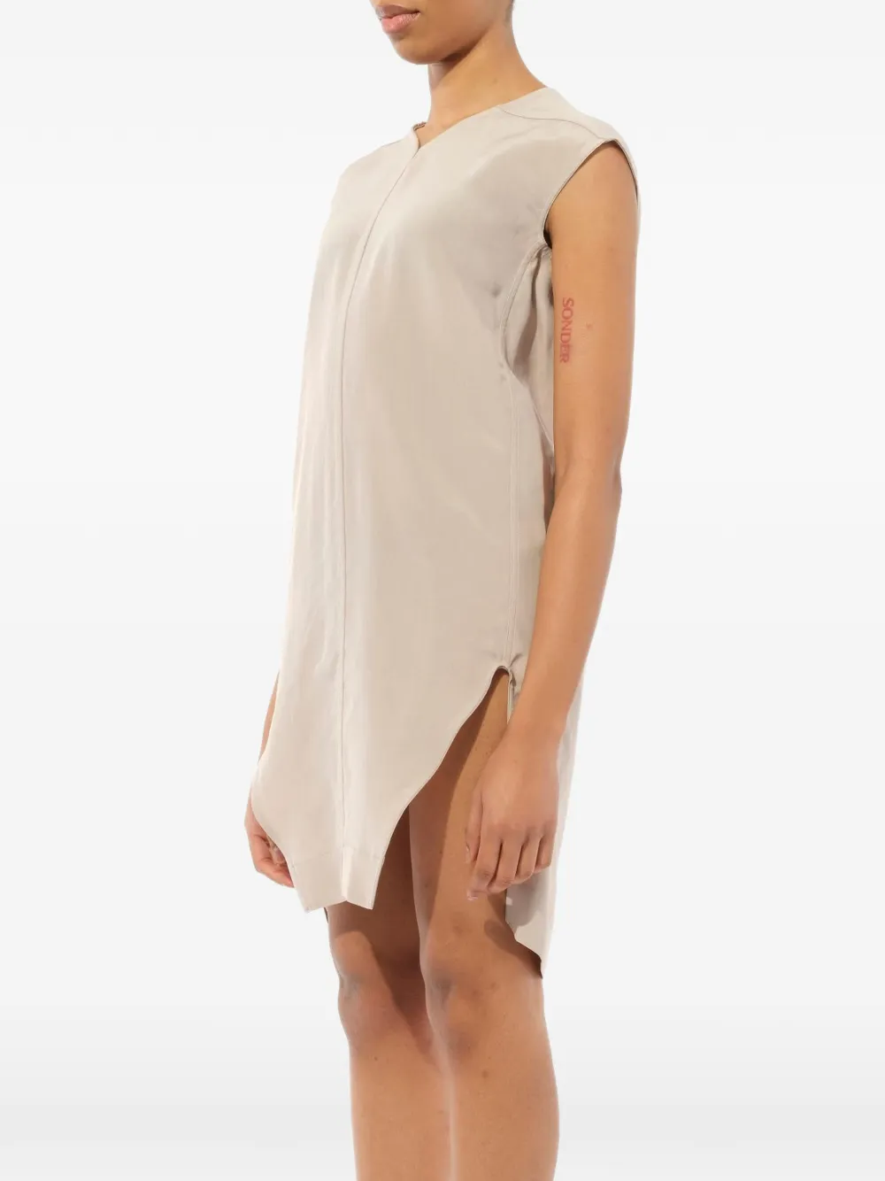 Rick Owens A-lijn jurk Beige