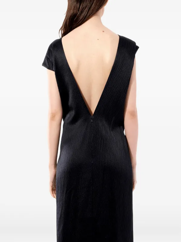 balenciaga backless dress Cape-effect Open-back Crepe Gown