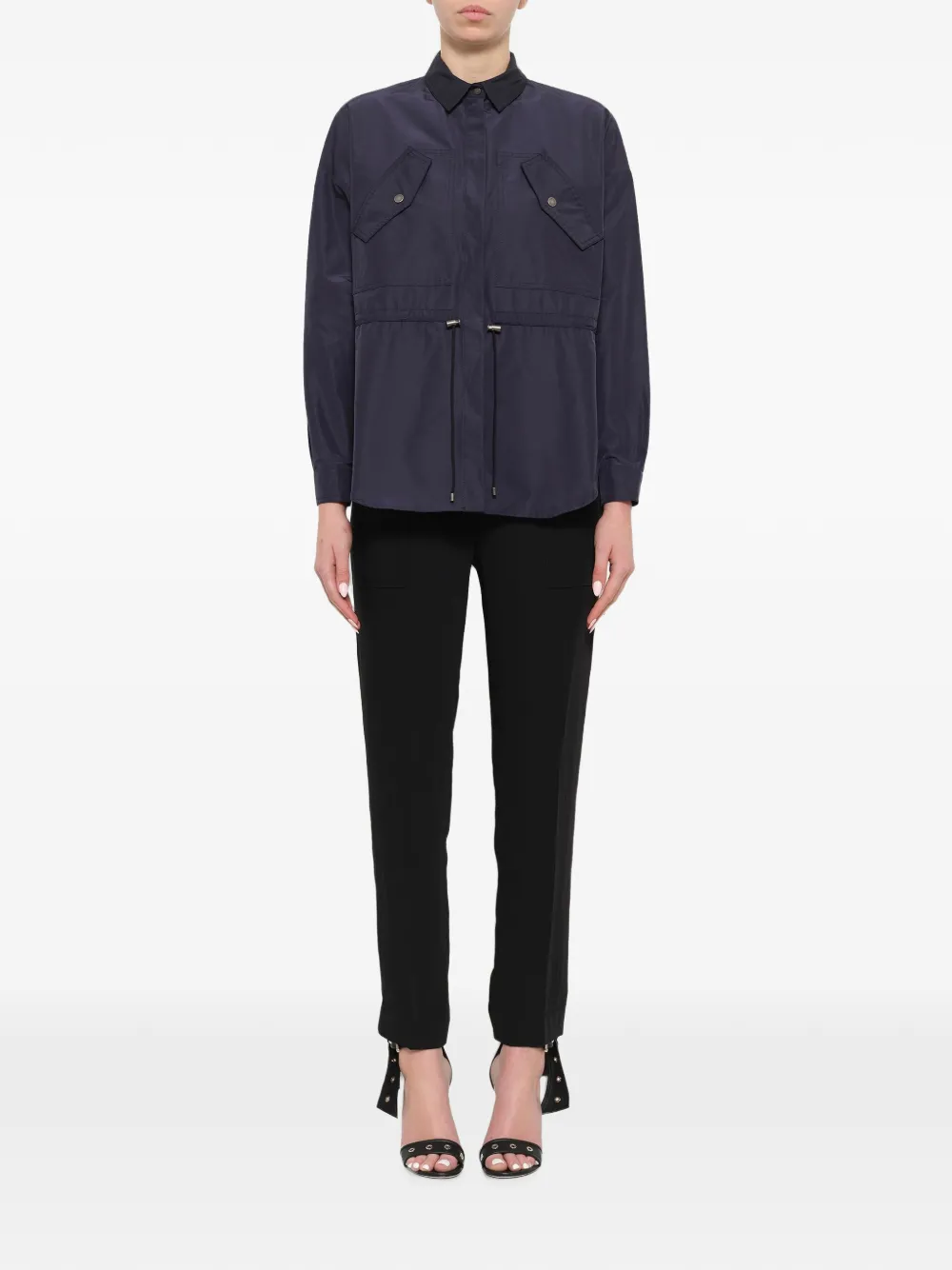 Kenzo Shirt met trekkoordtaille Blauw