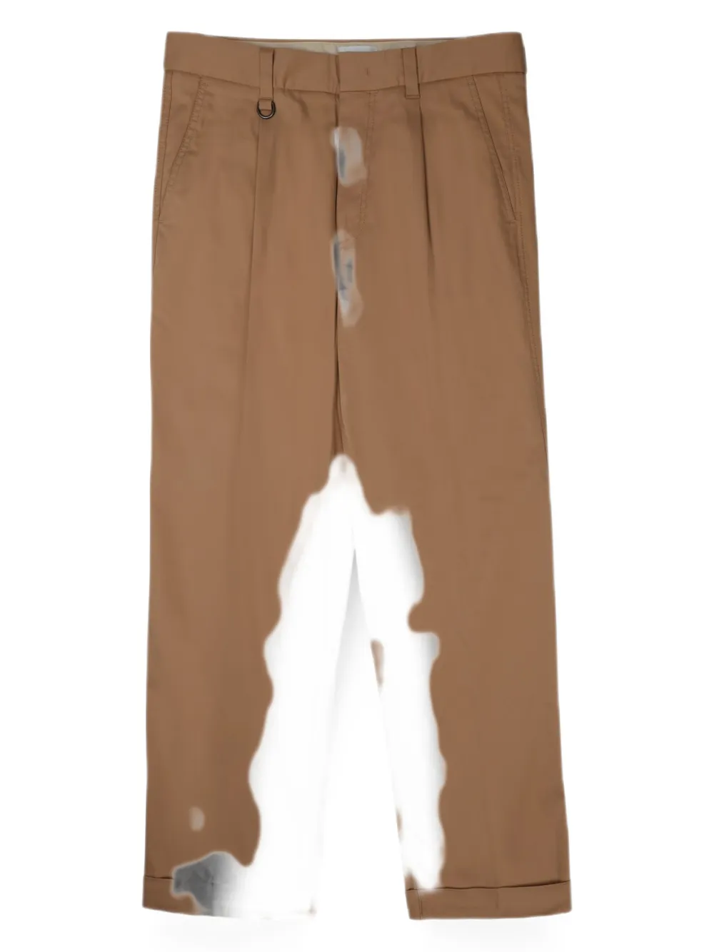 Paolo Pecora Straight broek met plooien Bruin