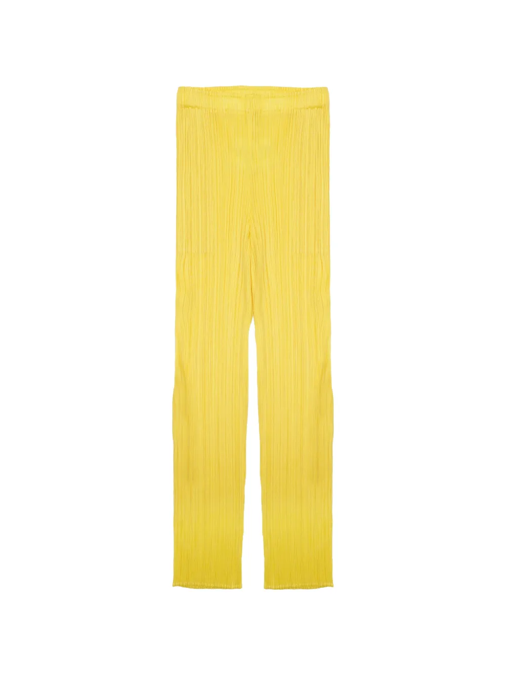 Pleats Please Issey Miyake Monthly Colors: April pleated elasticated trousers - Giallo
