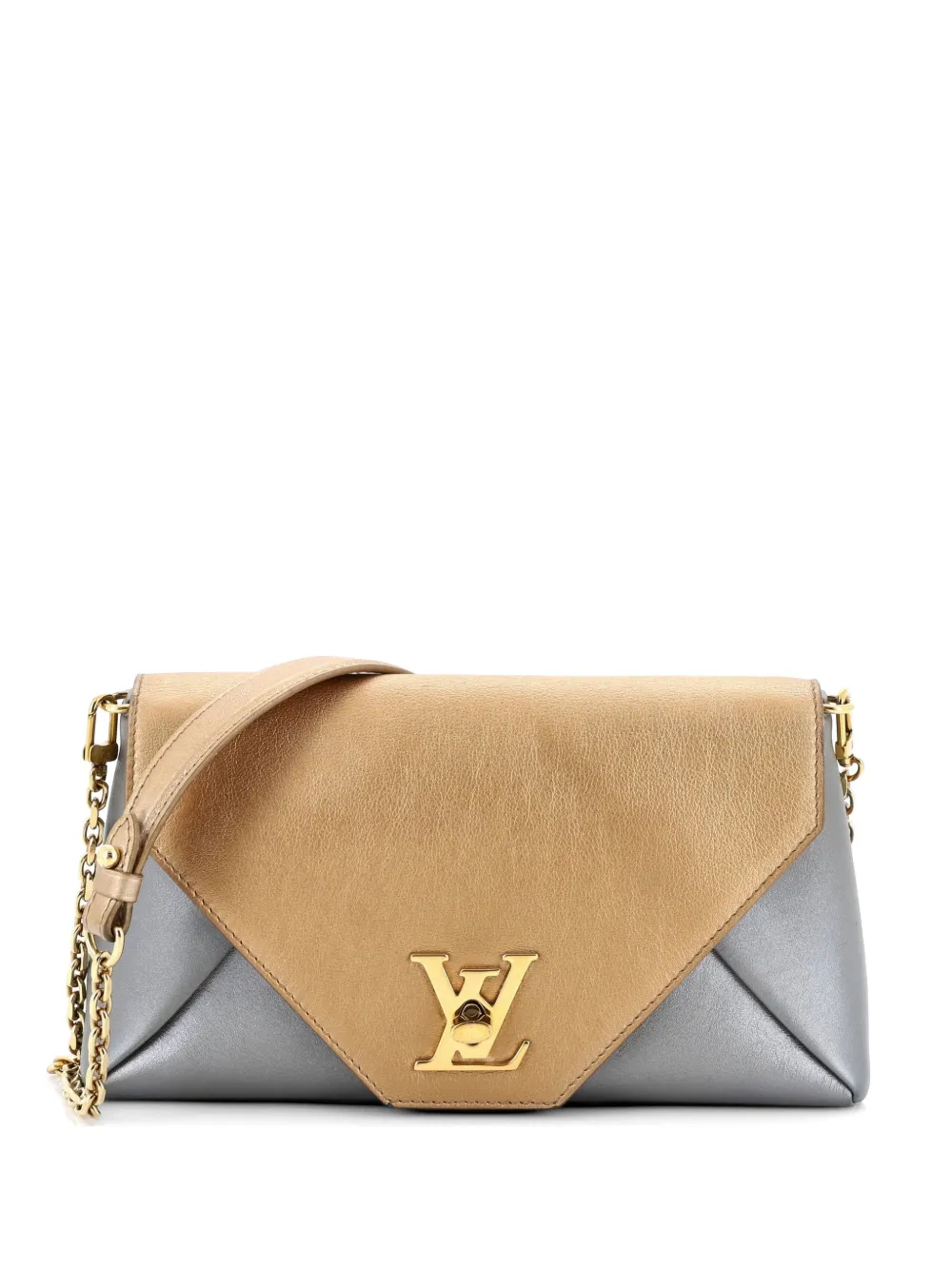 Louis Vuitton Pre-Owned Love Note Chain Clutch Leather crossbody bag - Gold