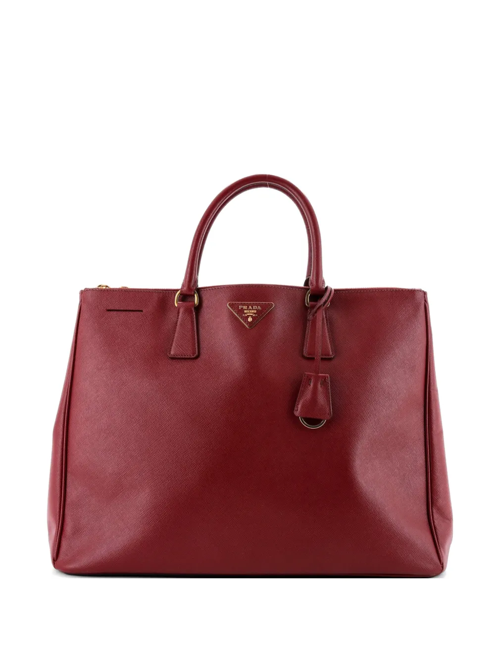 Prada Pre-Owned Double Zip Lux Saffiano Leather XL tote bag - Red