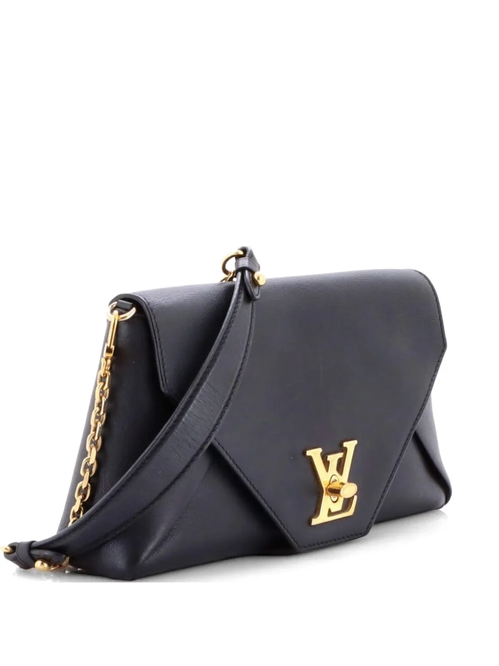 Louis Vuitton Pre-Owned Love Note Chain Clutch Leather crossbody bag - Nero