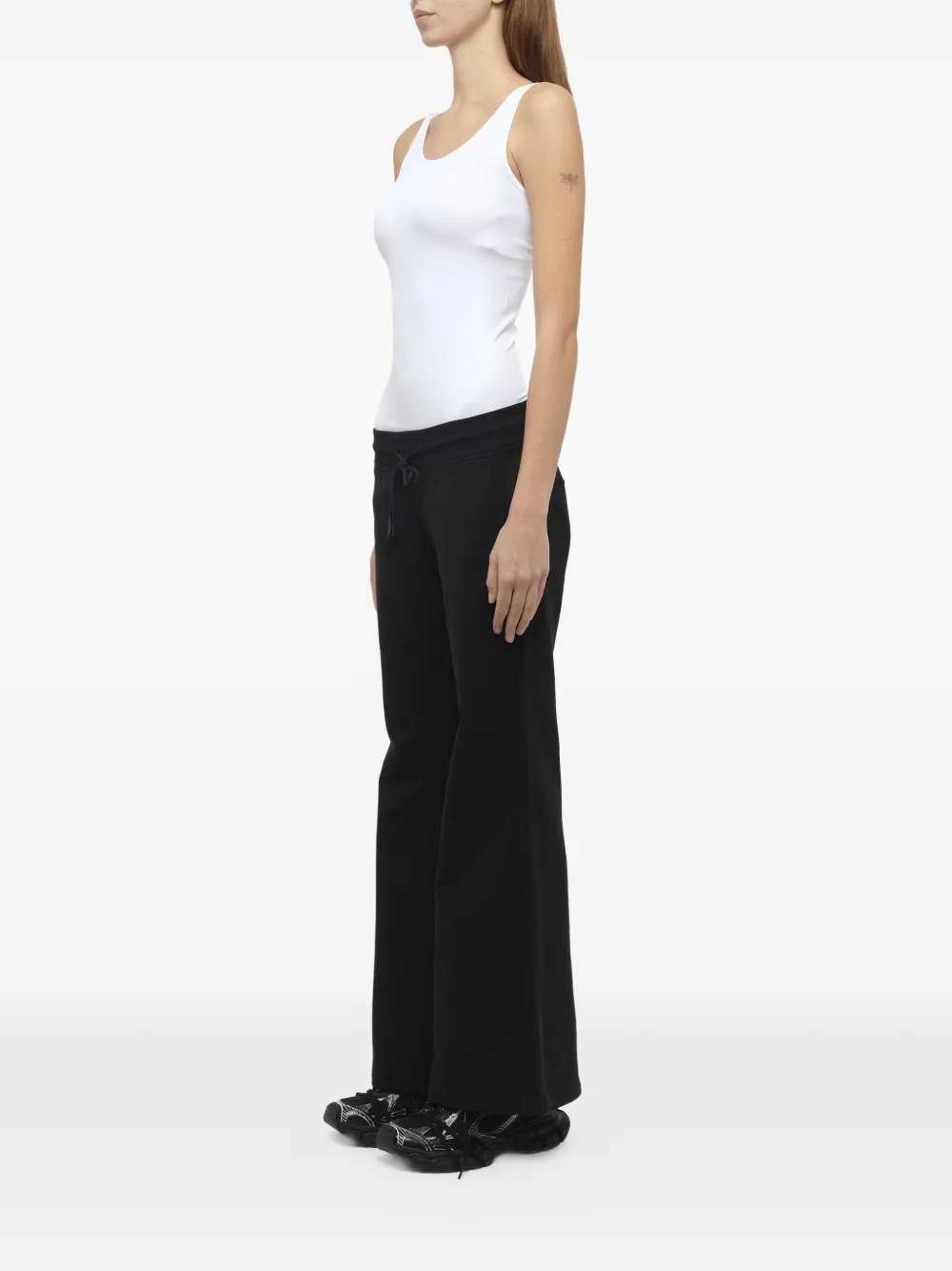 Fax Copy Express Flared Track Pants | Black | FARFETCH