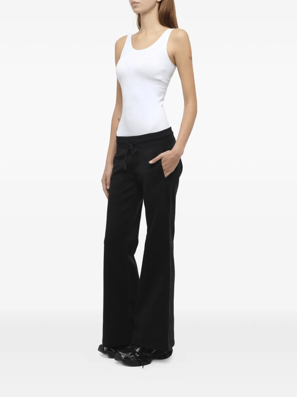Fax Copy Express Flared Track Pants | Black | FARFETCH