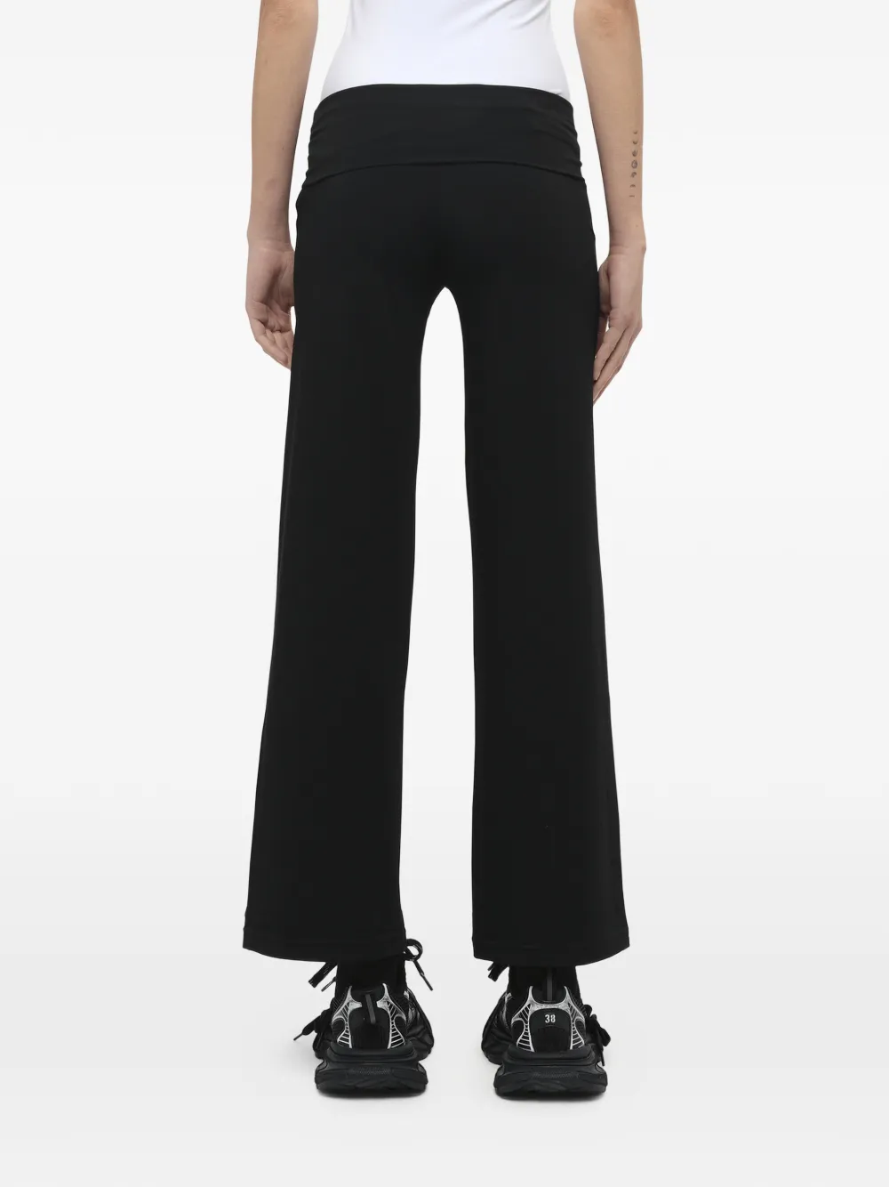 Fax Copy Express Afternoon Stretch Series broek met omslag Zwart