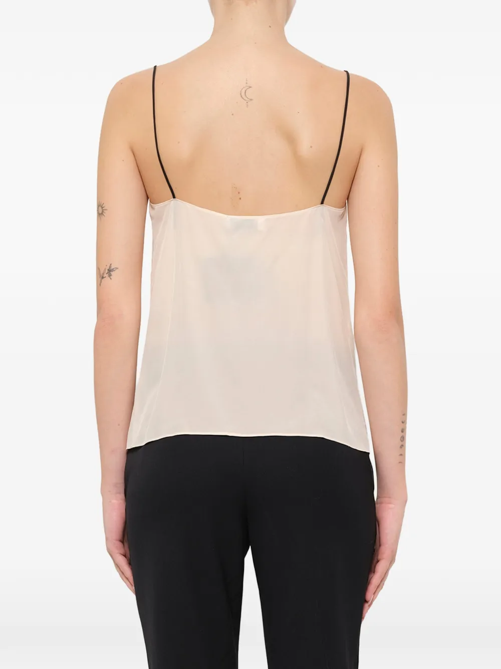 Lanvin Camisole top met chevron vlak Beige
