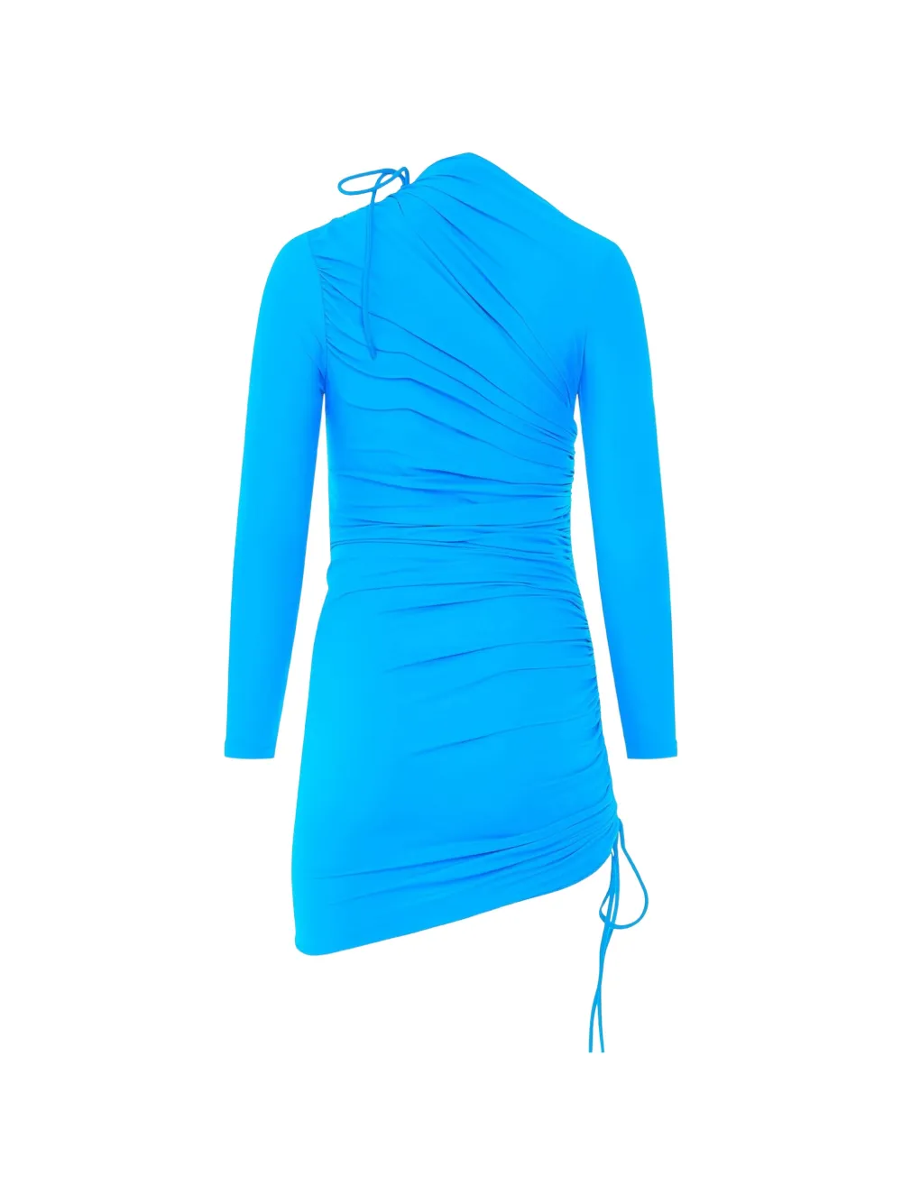 Balenciaga Gesmockte jurk met trekkoord Blauw