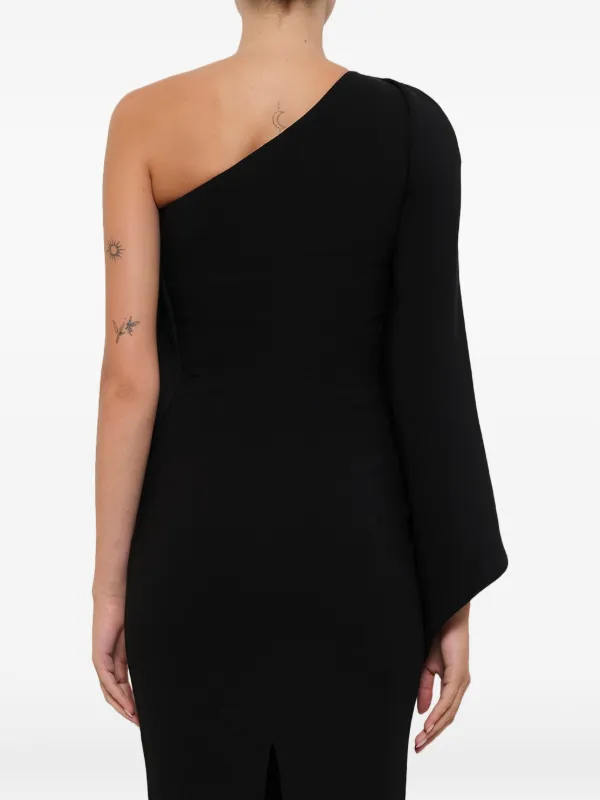 givenchy one shoulder dress Givenchy Black One Shoulder Velvet Gown - Meghan Markle Dresses