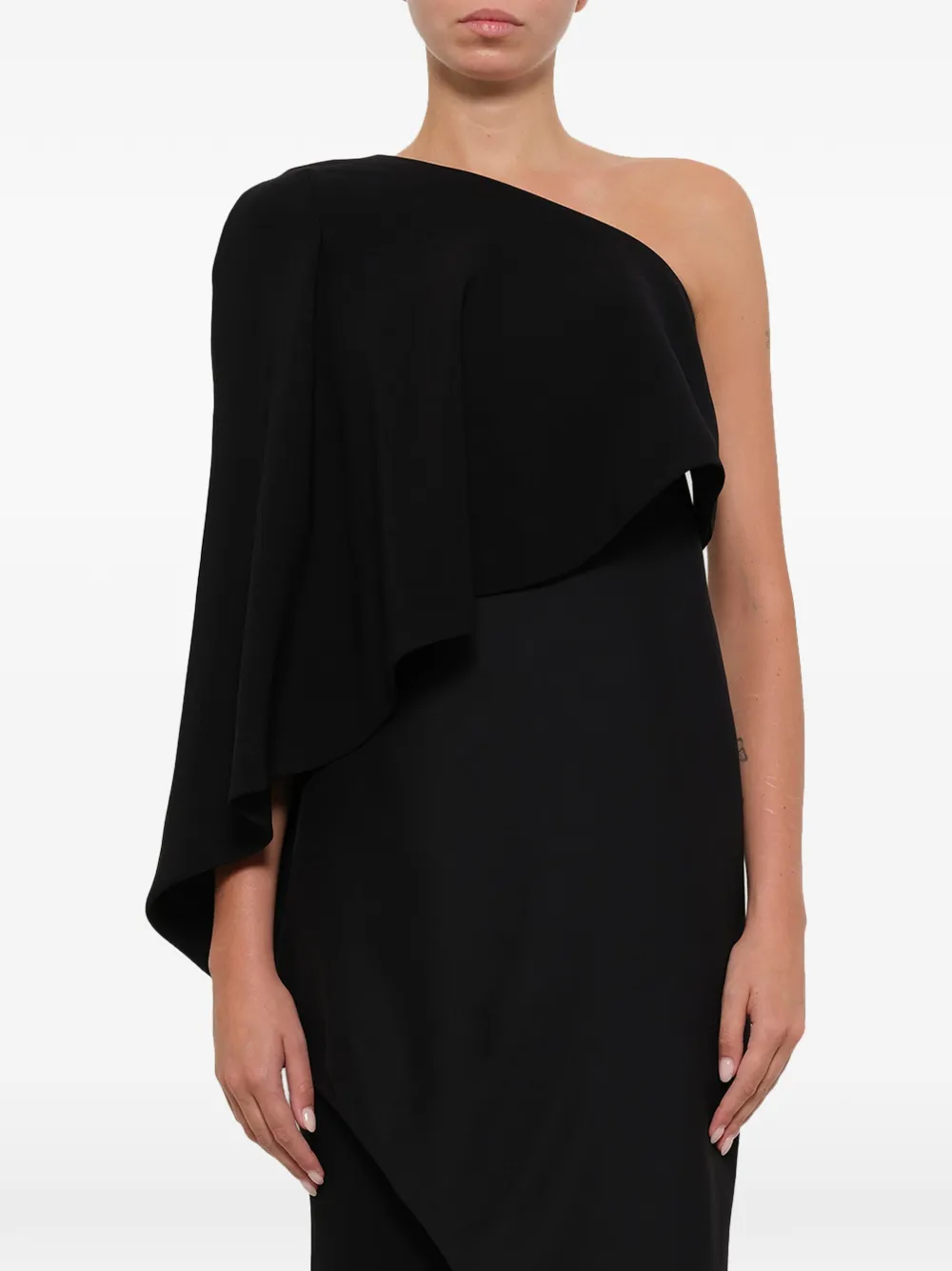 Givenchy one-shoulder draped dress - Schwarz