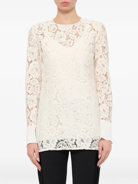 Lanvin Spitzenoberteil mit Blumenmuster