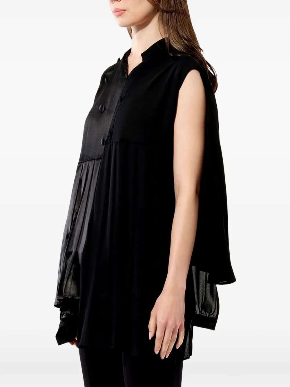 Balenciaga Mouwloze blouse Zwart