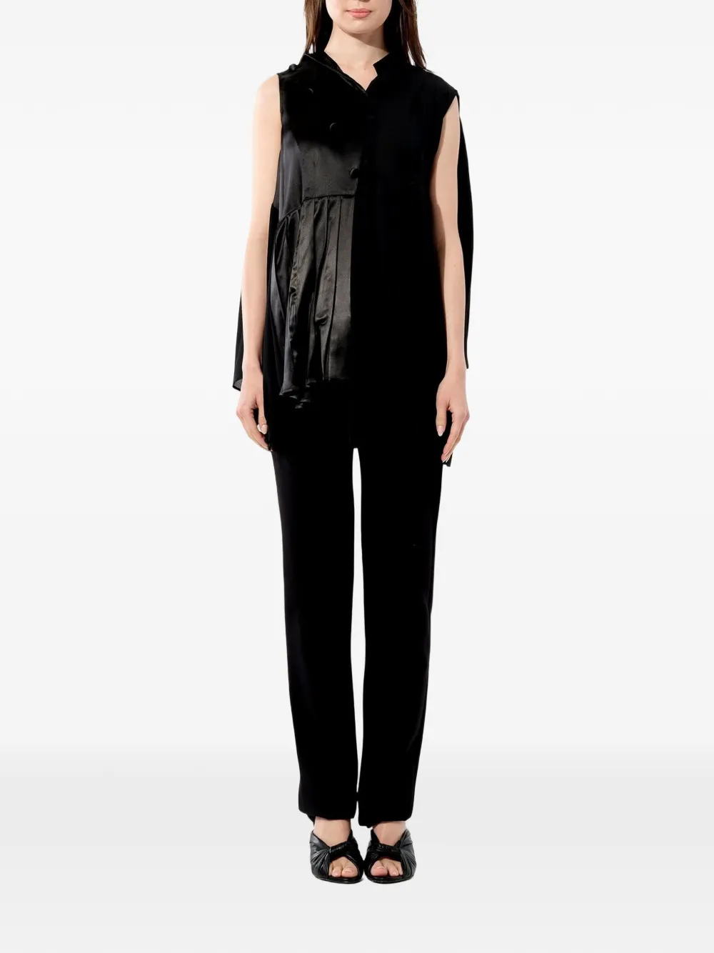 Balenciaga Mouwloze blouse Zwart