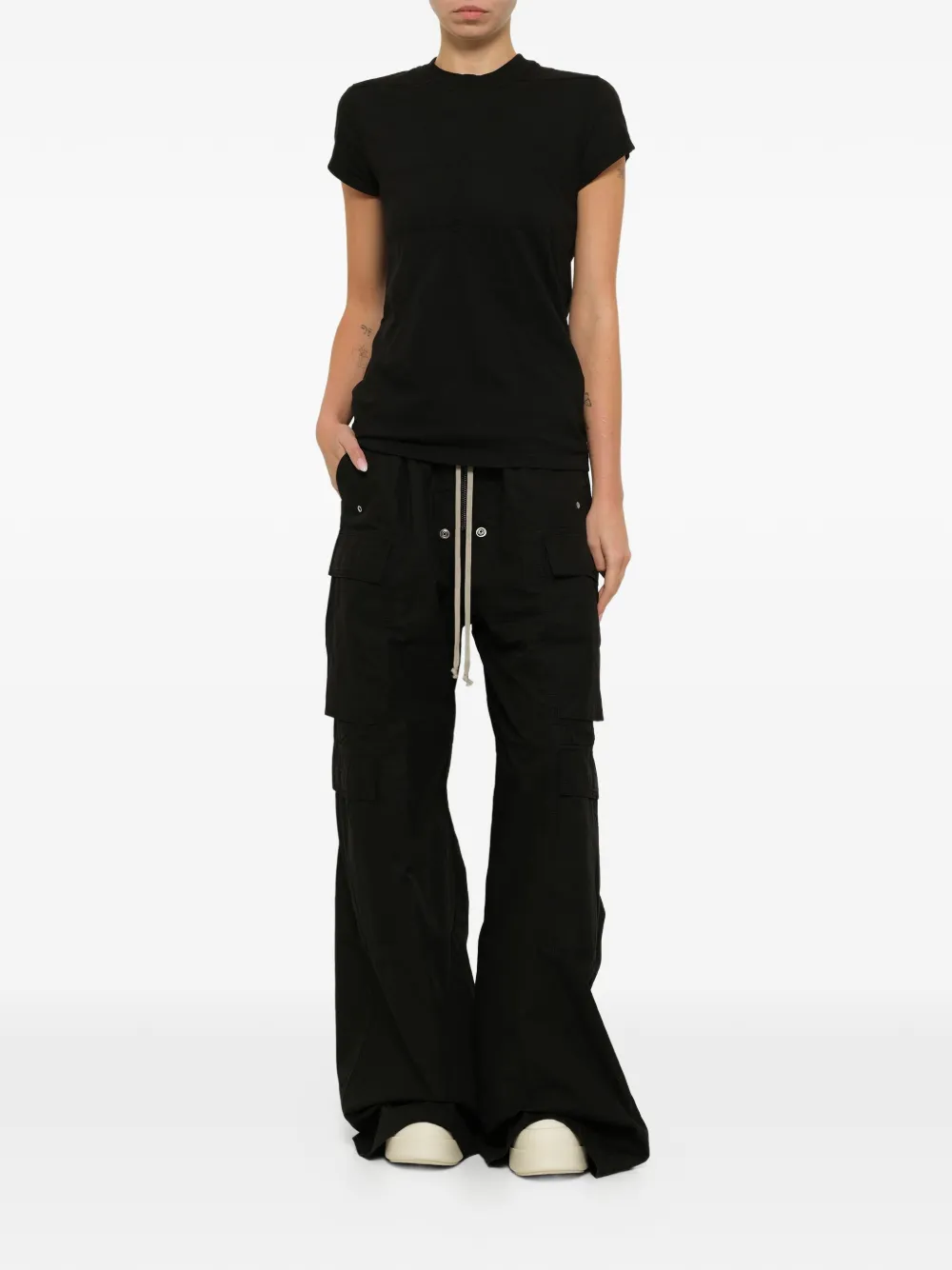Rick Owens T-shirt met ronde hals Zwart