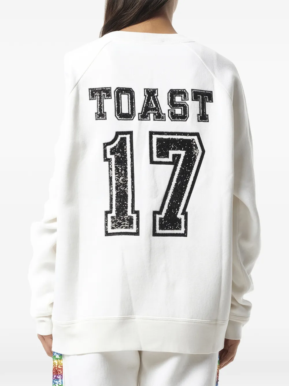 Marc Jacobs Sweater verfraaid met pailletten en raglan mouwen Wit