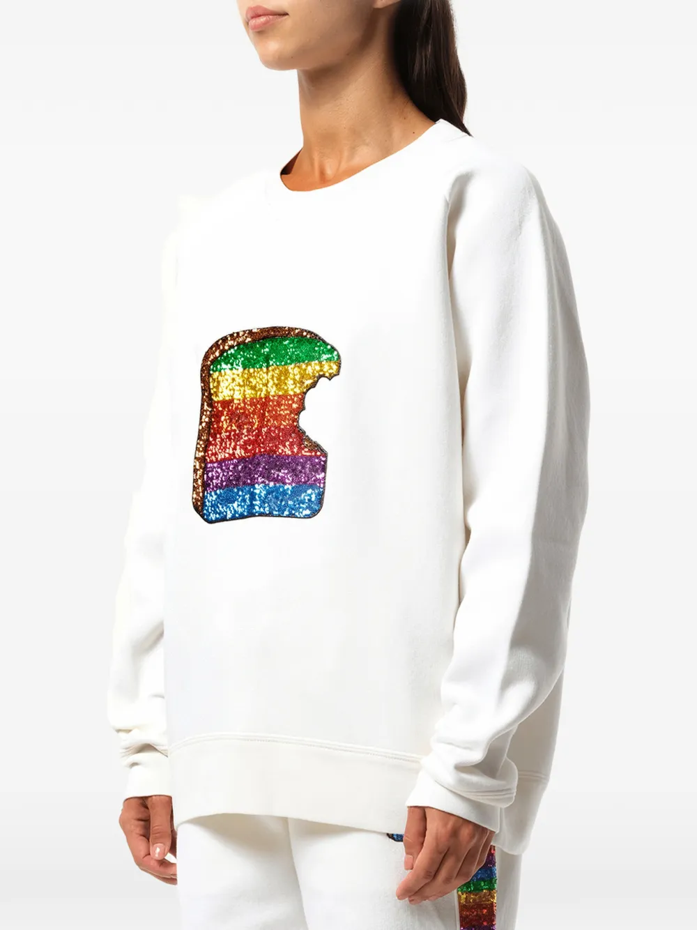 Marc Jacobs Sweater verfraaid met pailletten en raglan mouwen Wit