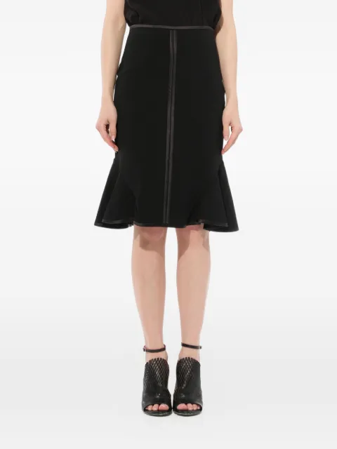 Givenchy ruffled satin-trim skirt