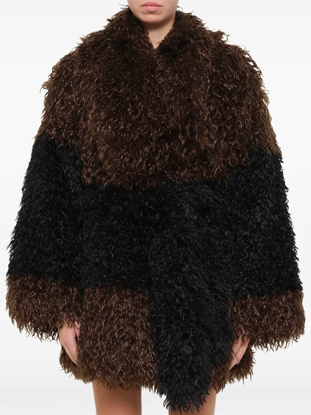 ENTIRE STUDIOS Juno faux-fur coat - Marrone