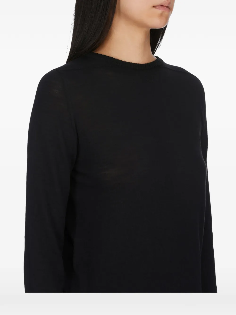 Rick Owens Biker Level trui met verlengde mouwen Zwart