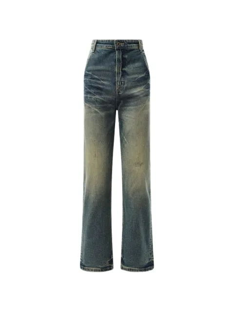 Fax Copy Express whiskering-effect jeans 