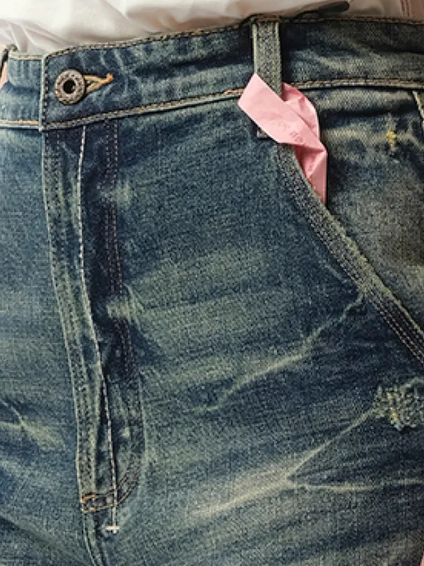 Fax Copy Express whiskering-effect Jeans | Blue | FARFETCH