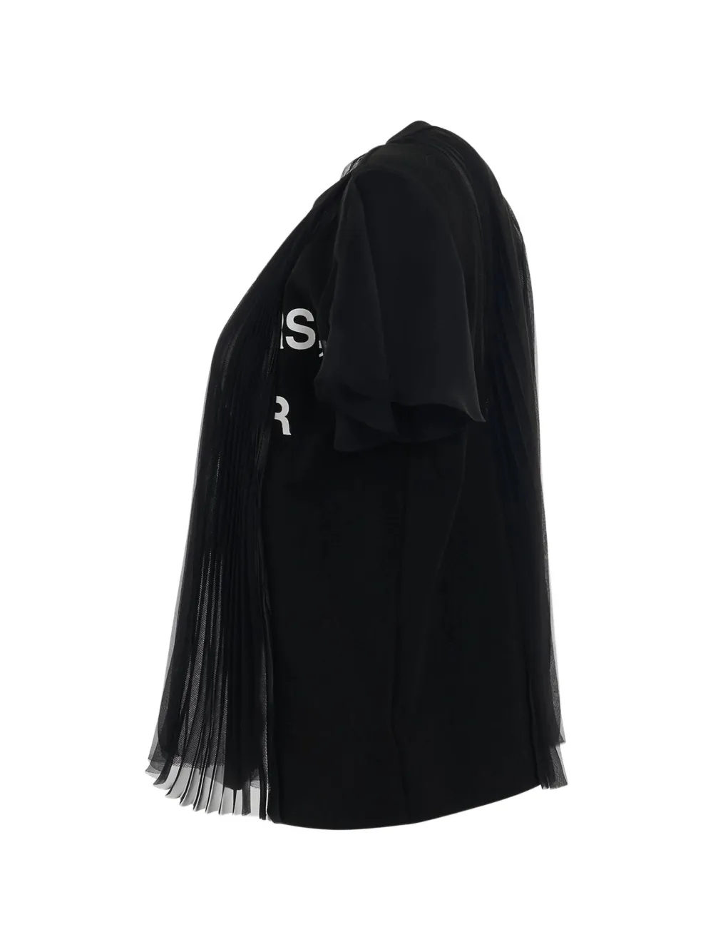 sacai T-shirt met doorzichtig vlak Zwart