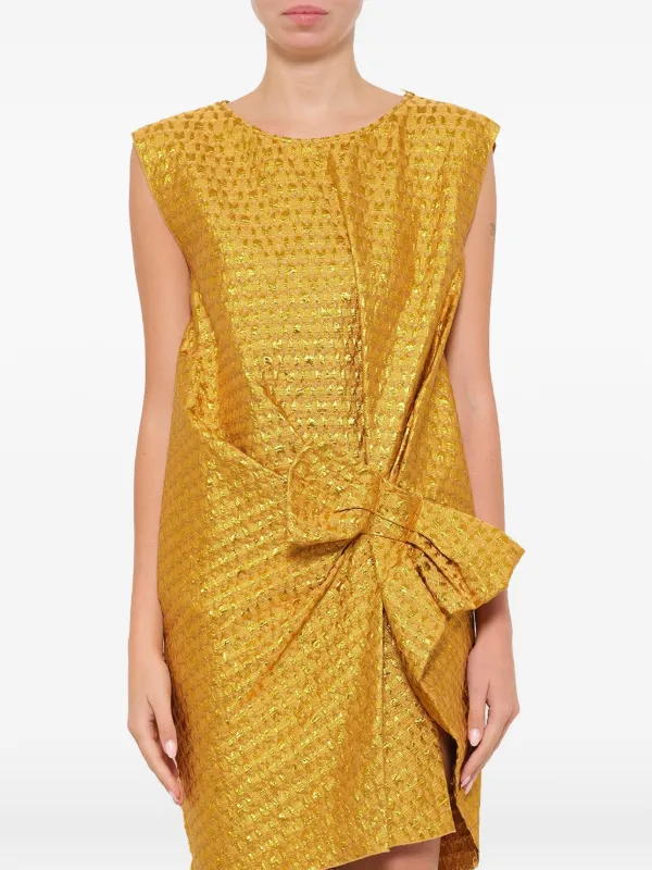 lanvin gold dress Lanvin Golden Dress with Fringes Opulence Vintage