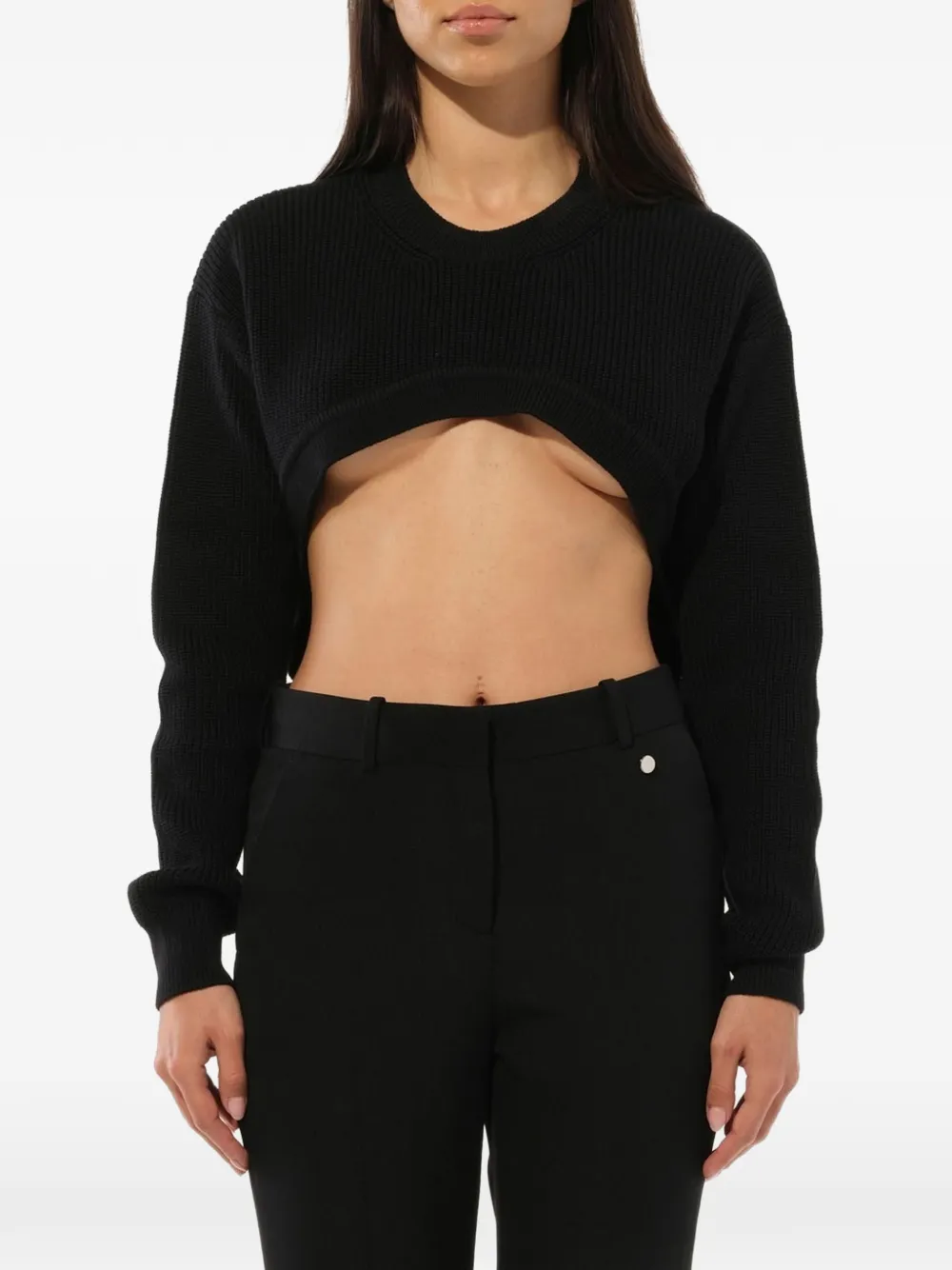 Givenchy Podium cropped sweater - Nero
