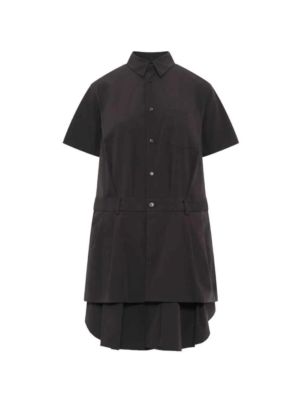 Noir Kei Ninomiya pleated layered-skirt mini dress - Nero