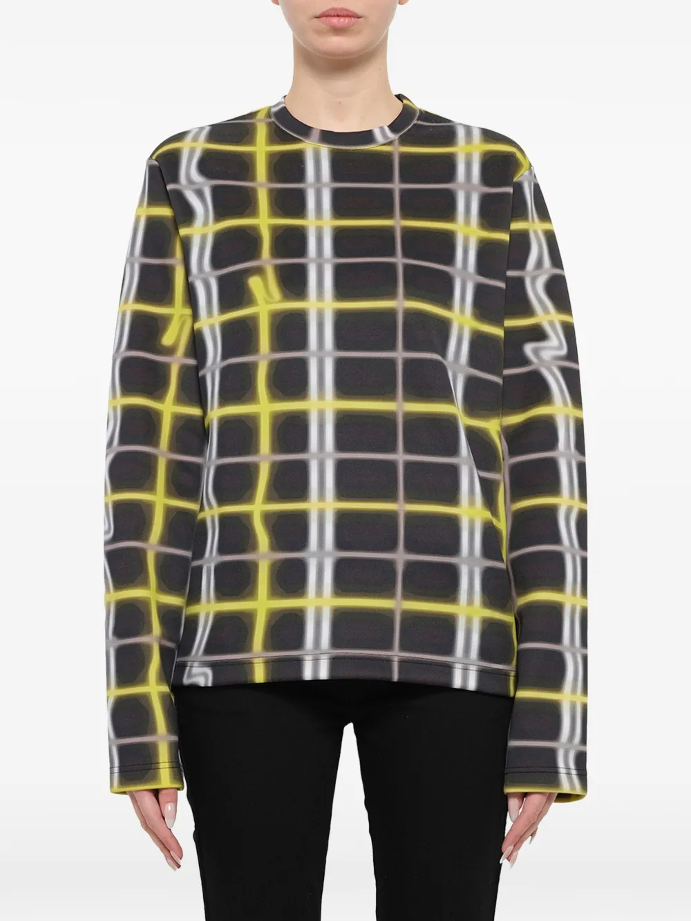 Kenzo check-print long-sleeve T-shirt