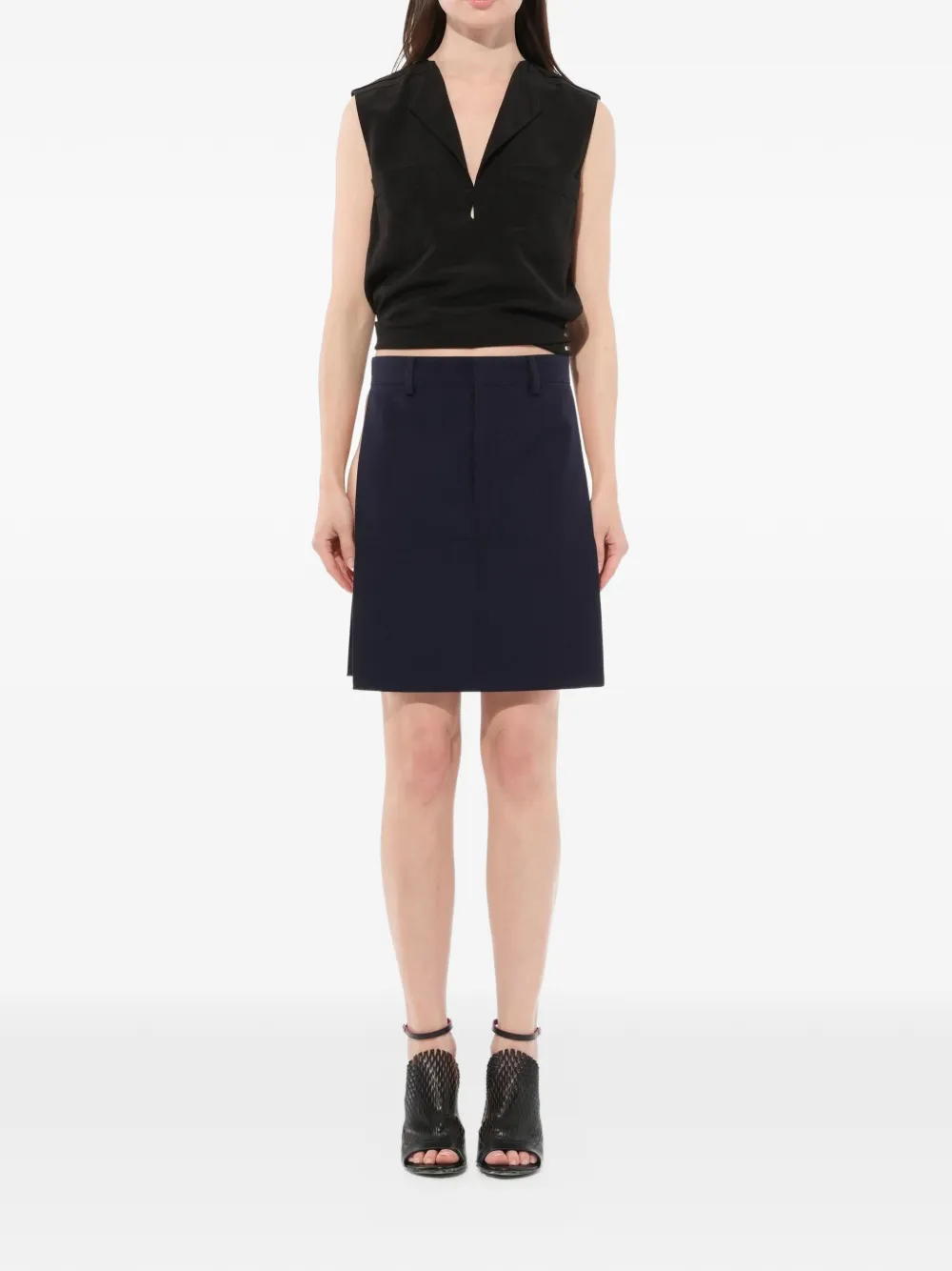 Givenchy Rok met zijsplit Blauw