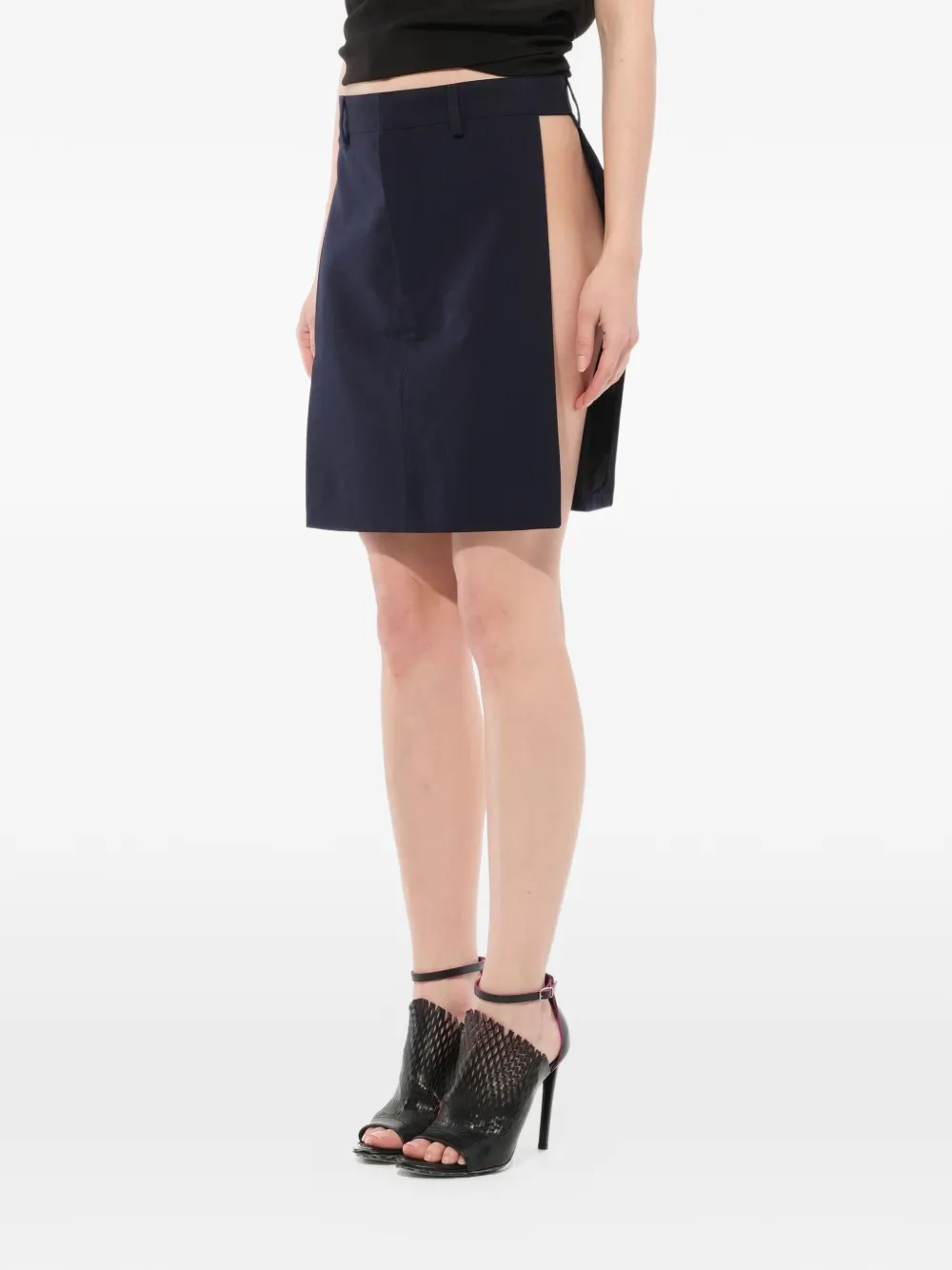 Givenchy Rok met zijsplit Blauw